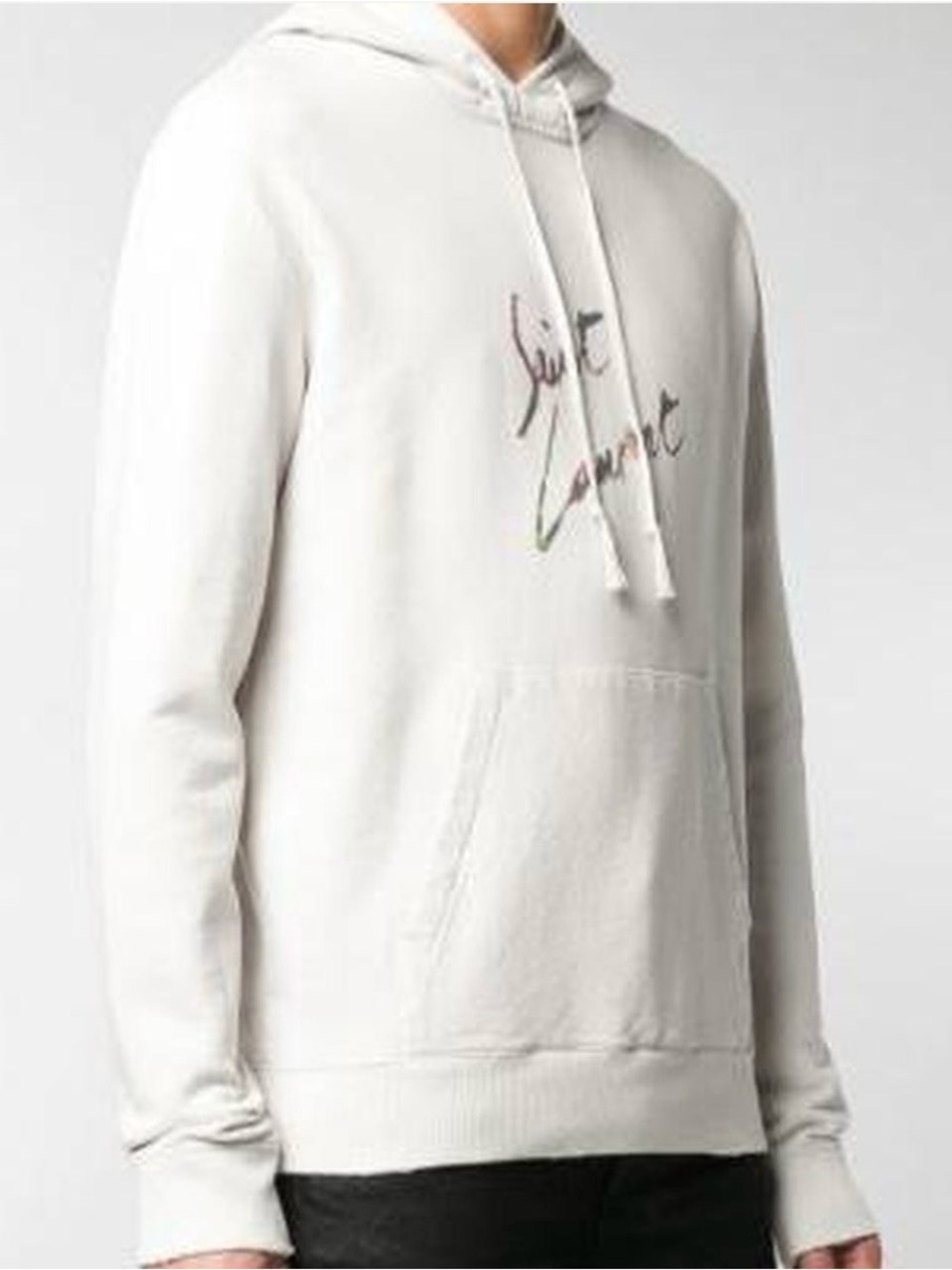 Saint Laurent Paris Signature
Animal Print Script Hoodie Off White‎ Unisex in M